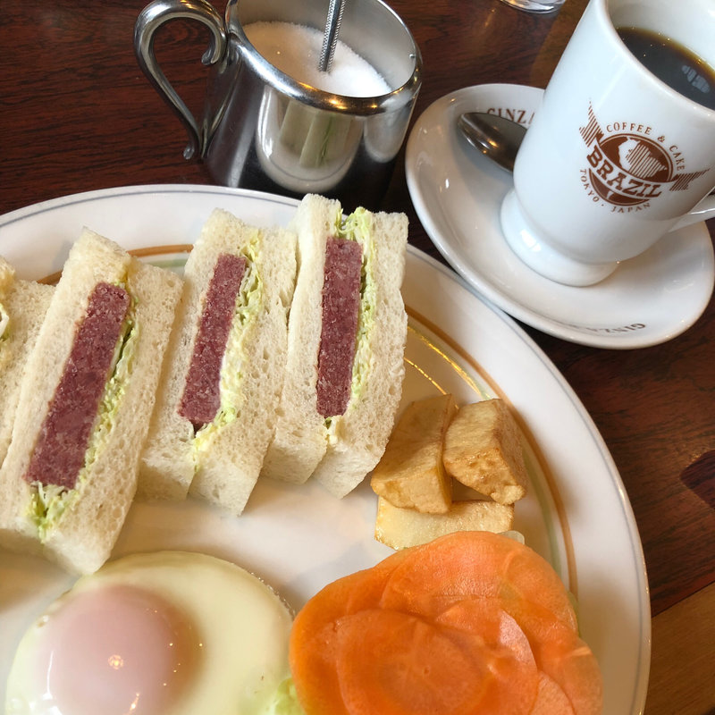 コンビーフサンド(珈琲専門店 銀座ブラジル 浅草店)