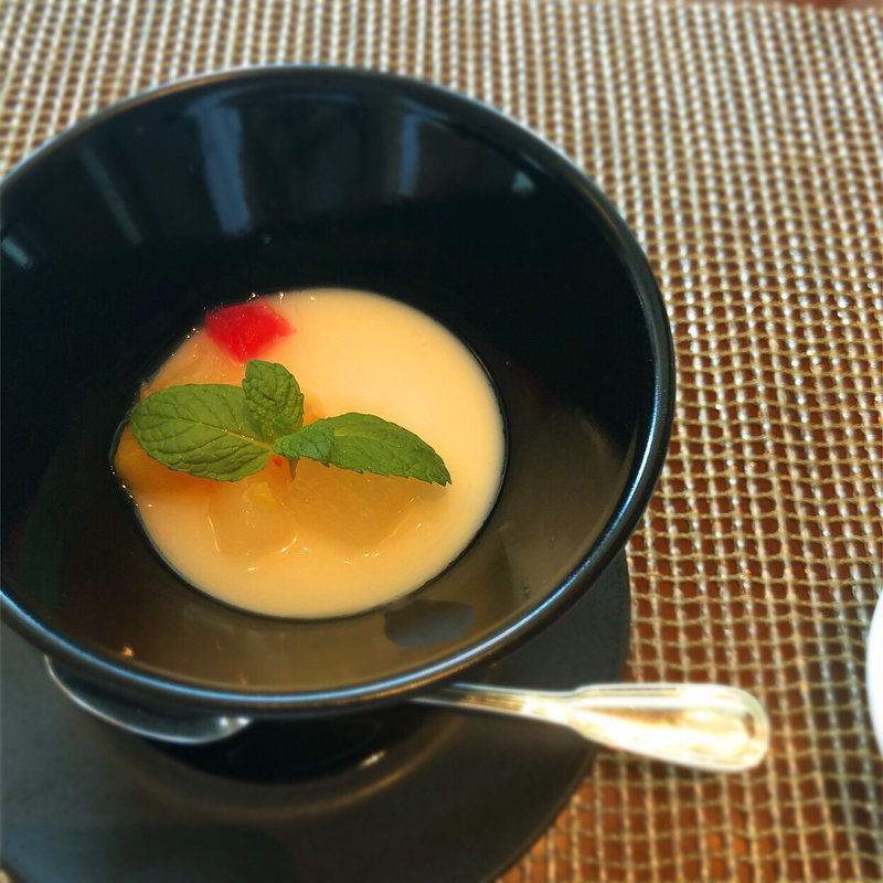 あわびの鶏白湯御膳 杏仁豆腐(ロイヤルパークホテル横浜 68階 中国料理 皇苑)