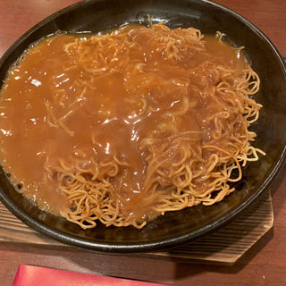 フカヒレあんかけ焼き蕎麦(筑紫楼 八重洲店 頂上麺)