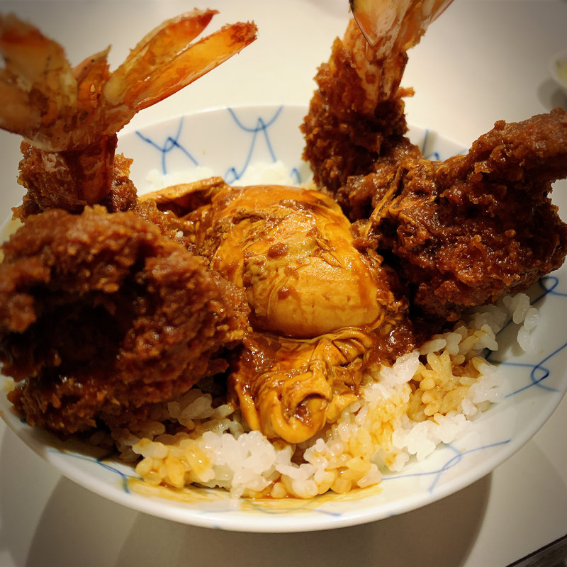 味噌えび丼(味処 叶)