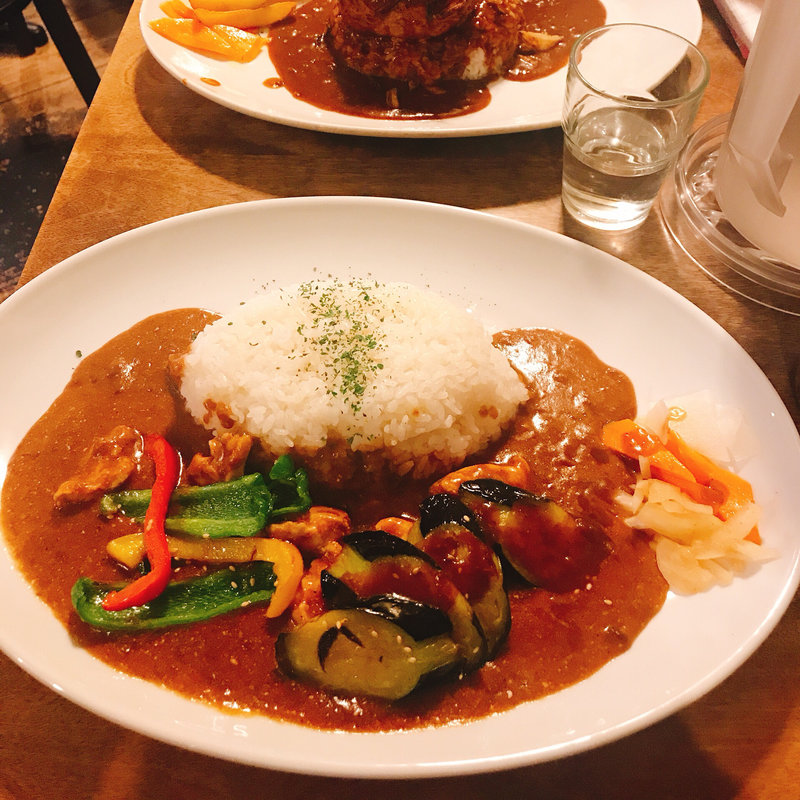 なすびとピーマンカレー(カレー屋 SUN)