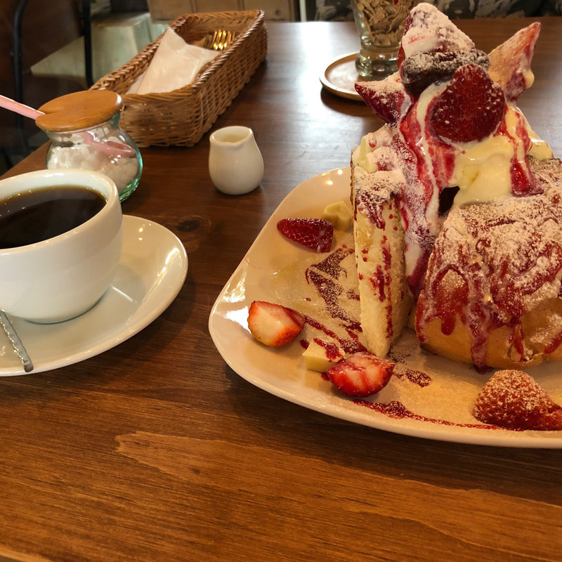 みるきートーストセット(slow cafe （スローカフェ）)