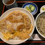 カツ丼+蕎麦(生蕎麦 浅野屋 本店)