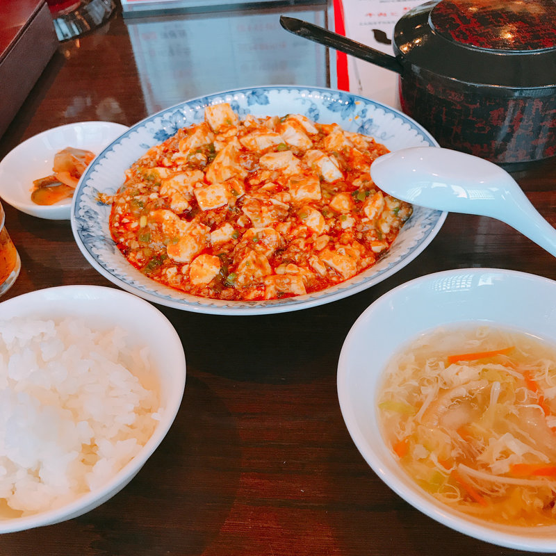 麻婆豆腐定食(中華料理 頤和園（いわえん）博多駅前店)