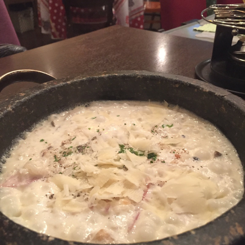 石焼きチーズリゾット(アンジェロ&ミカエル 大名店)