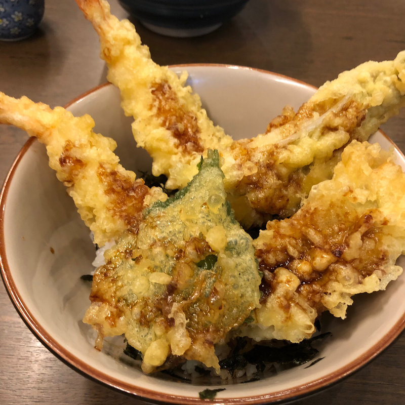 穴子とエビの天丼(海鮮処椿)
