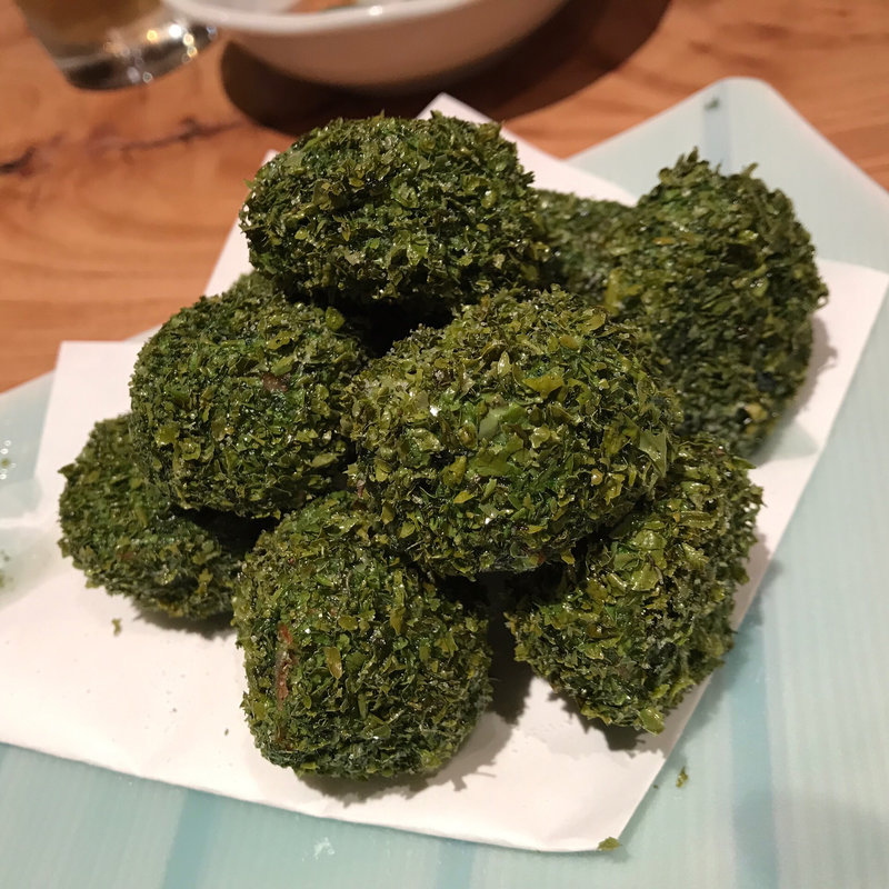 里芋の磯辺揚げ(西一条 魚金)