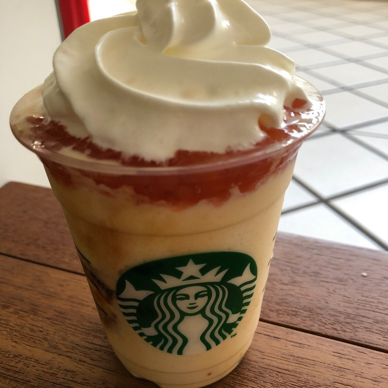 プリンアラモードフラペチーノ(スターバックスコーヒー 横浜ベイクォーター店)
