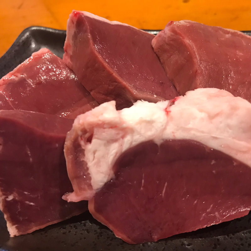 厚切り和牛ハツ(オホーツク北見焼肉 のっけ 日本橋人形町店)