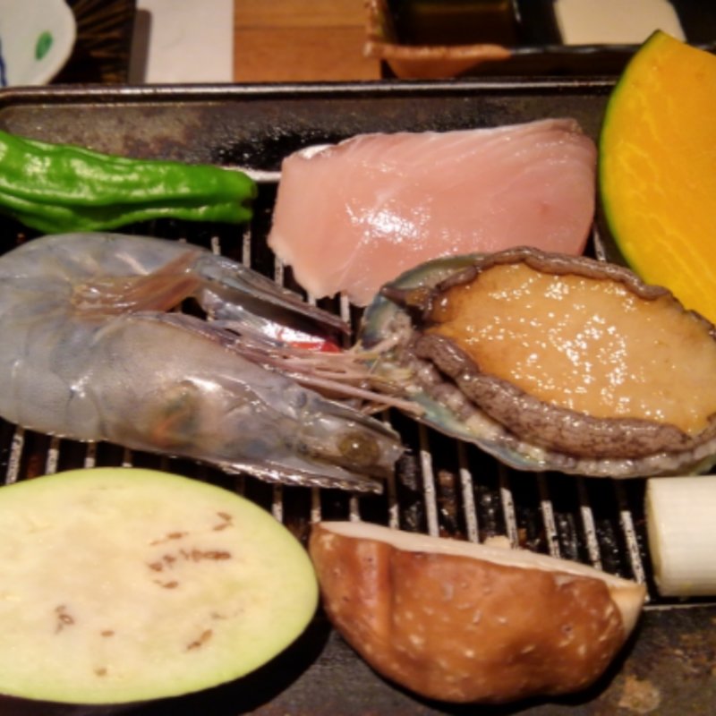 海鮮鉄板焼き(湯宿 季の庭 （ときのにわ）)