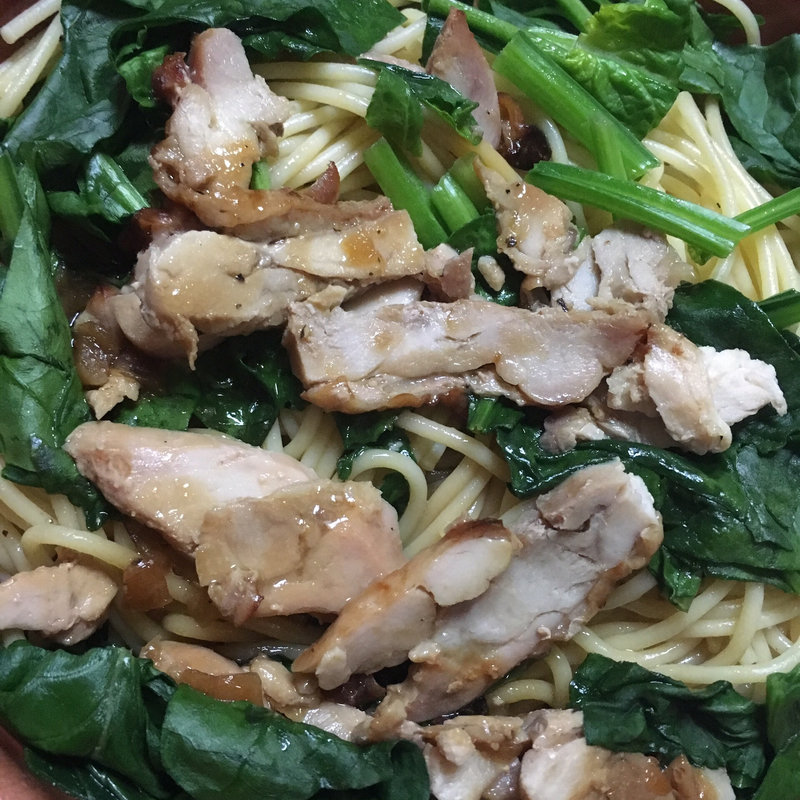 ほうれん草と鶏肉のパスタ(セブン-イレブン 札幌南９条西７丁目店)