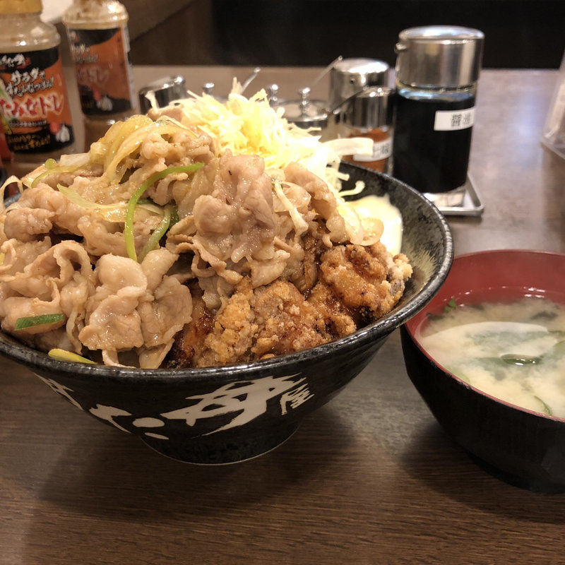 合盛りすた丼(伝説のすた丼屋 亀戸店)