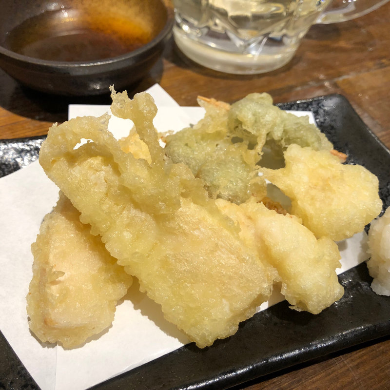 天ぷら盛り合わせ(立呑み 魚椿 栄店)