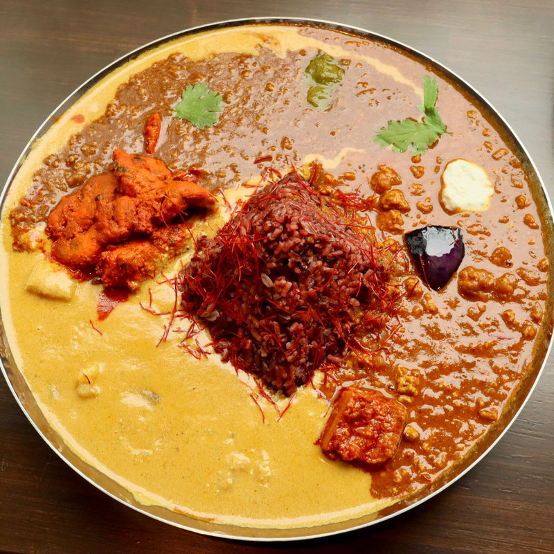 3種類のカレーALL掛け(スパイス バル ザフラン)