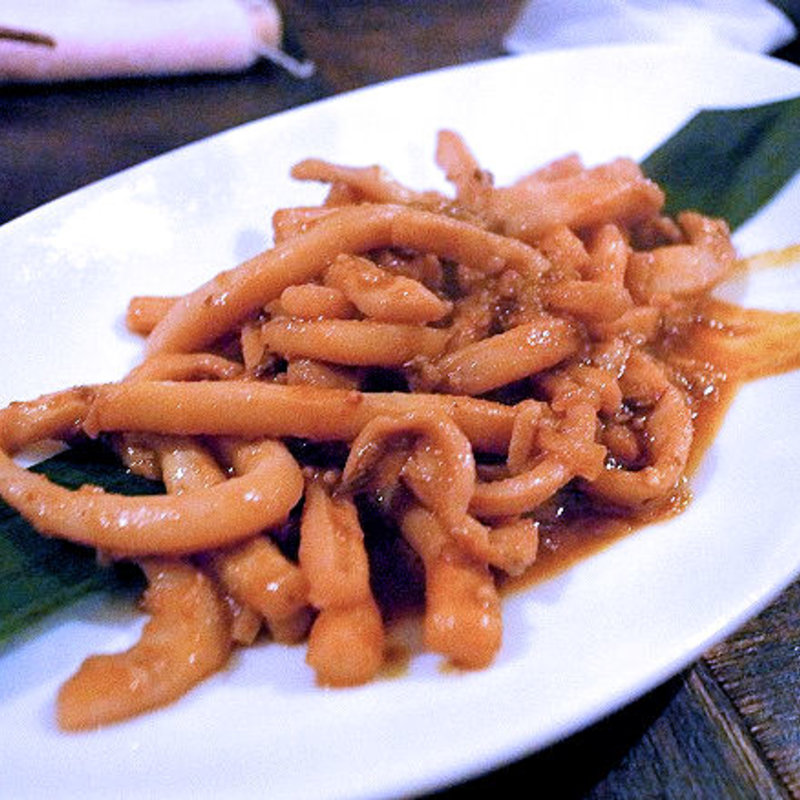 南インド イカのスパイス炒め(松記鶏飯 （SONG KEE JEE FAN）)