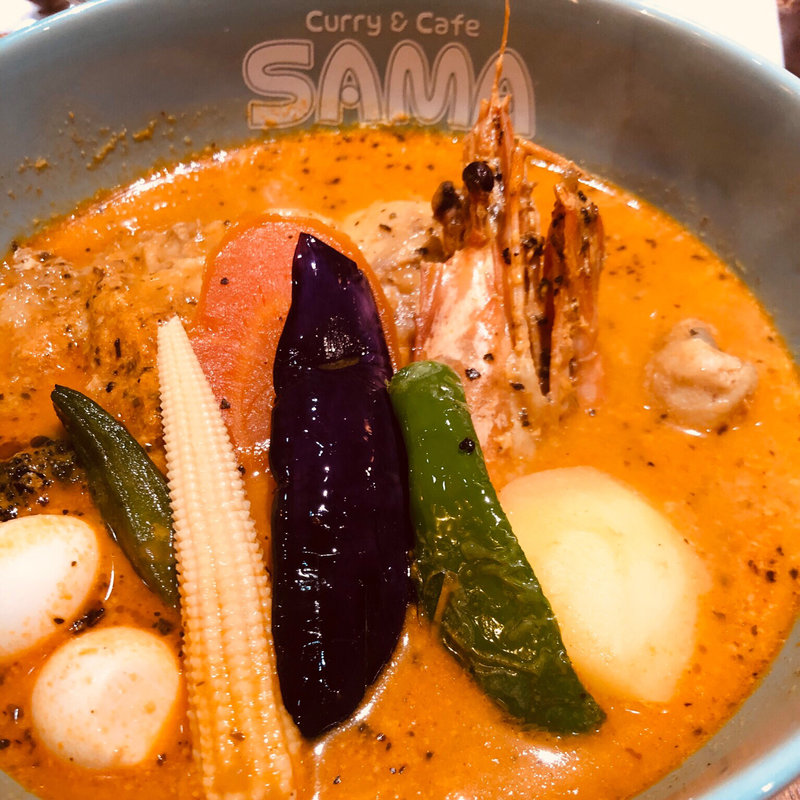 チキンスープカリー  (海老ベース)(スープカレー SAMA 明治神宮前店)
