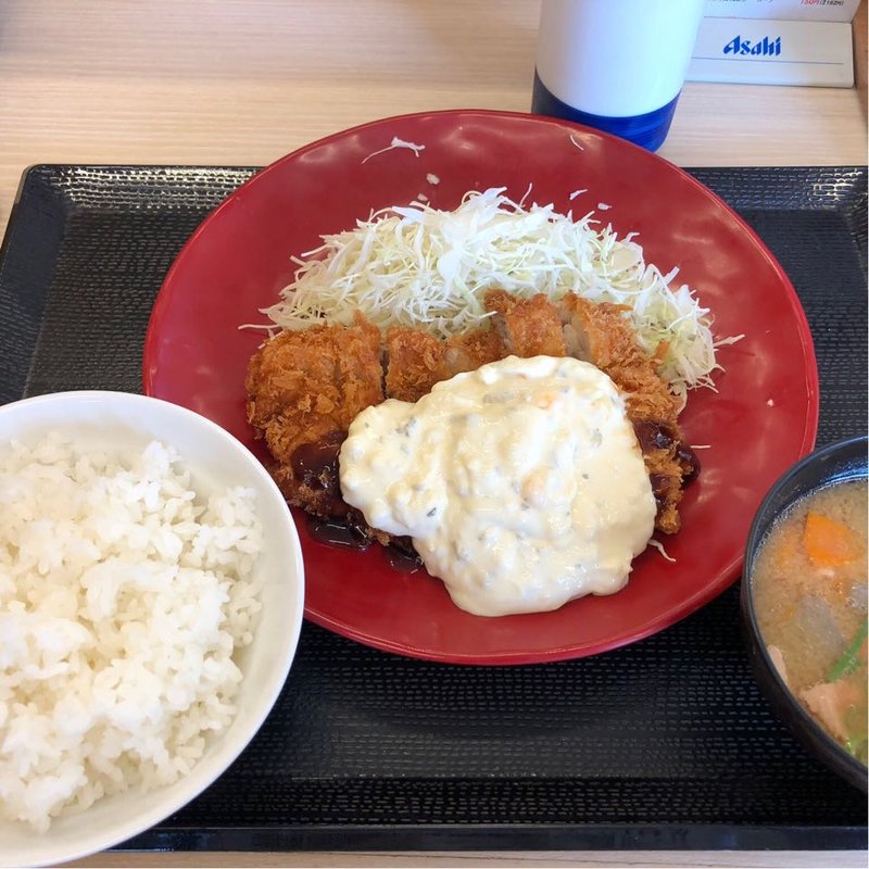 タルタルチキンカツ定食(かつや 大阪枚方店)