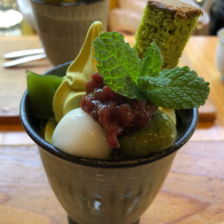 抹茶パフェ(お茶の郷 木谷山 （おちゃのさと きたにやま）)