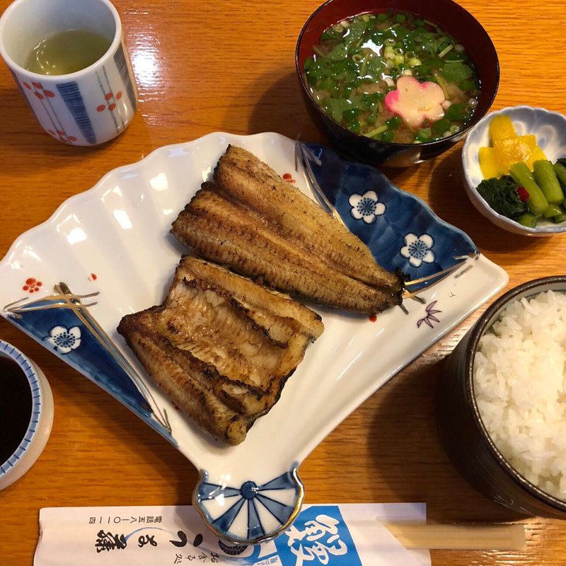 うなぎ白焼き定食(うなぎ松倉 )