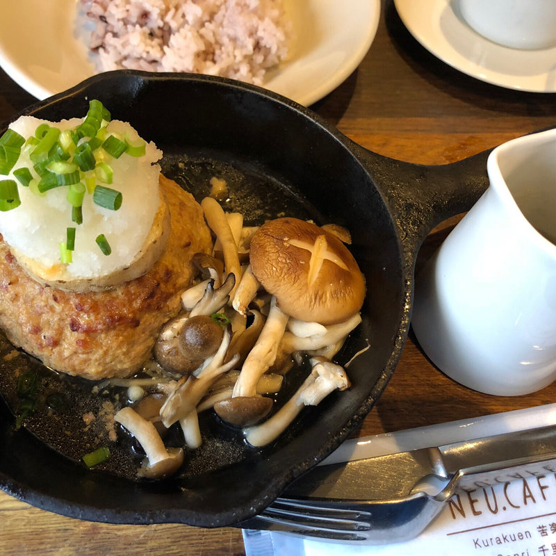 ランチセット(ハンバーグ)(ノイカフェ 箕面船場本店)