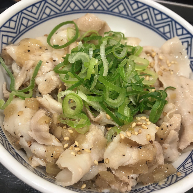 ねぎ塩豚丼(吉野家 池袋西口店)