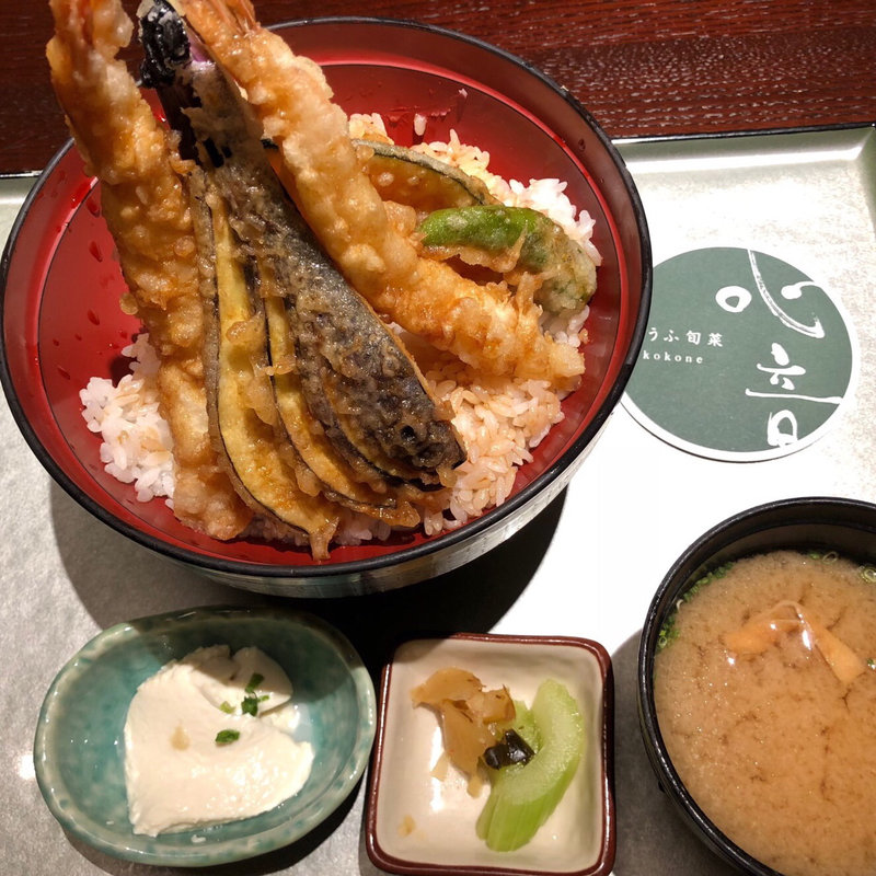 天丼(とうふ旬菜 心音)