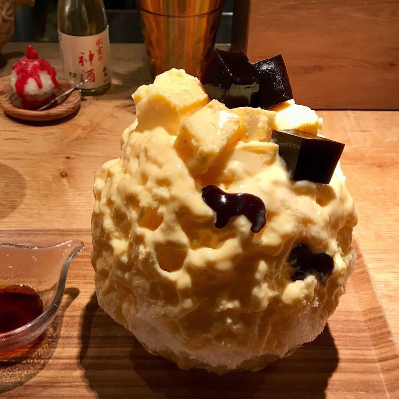 コロコロコーヒーゼリー＆プリンカスタード(氷屋ぴぃす )