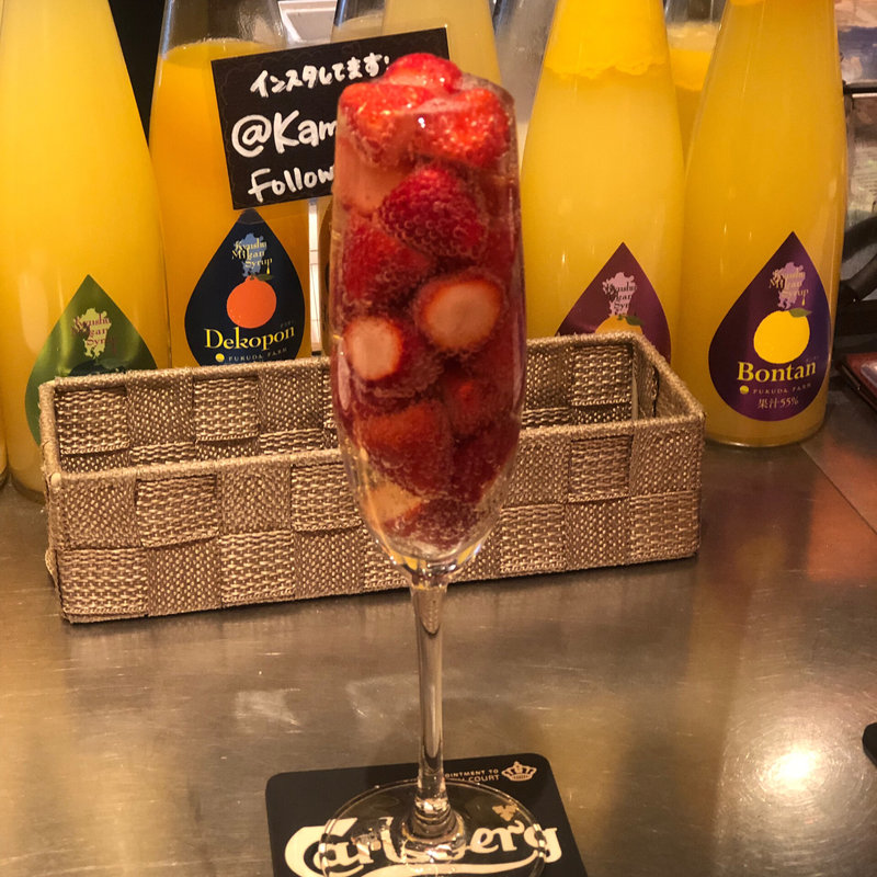 なみ盛りフルーツスパークリング(Kame Bar 8 )