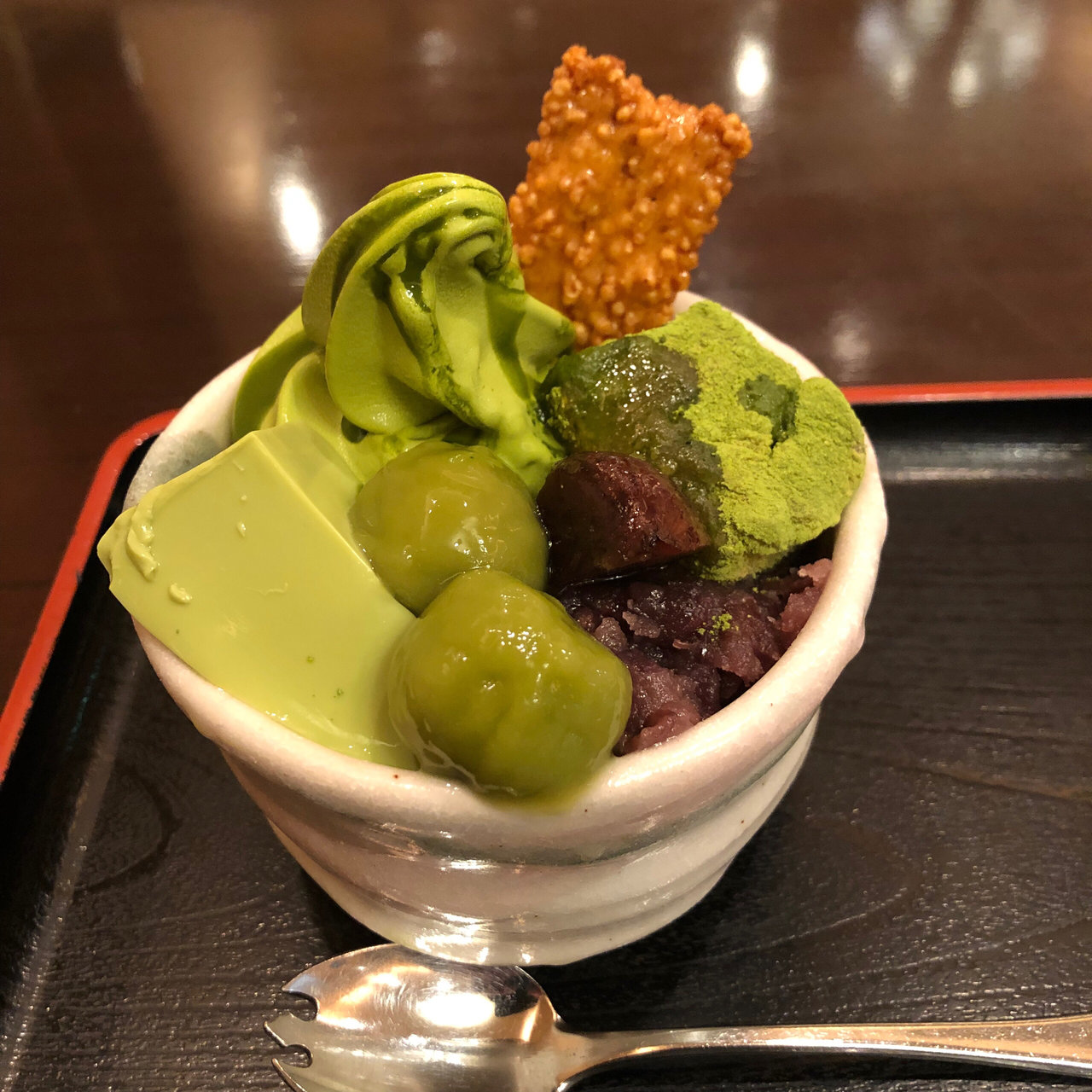 抹茶パフェ ひんやり✨葛アイスの抹茶パフェ #ココス #cocos #抹茶スイーツ