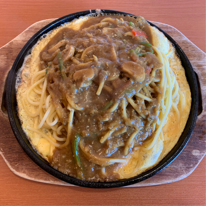 カレーミート鉄板スパゲティ(パスタ・デ・ココ 稲沢国府宮店)