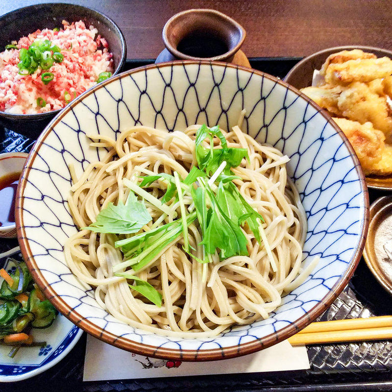 ごぼう天そばセット(三品)