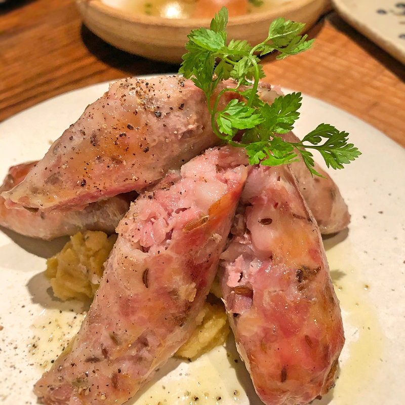 超あらびき自家製ソーセージ(ワイン処Oasi)