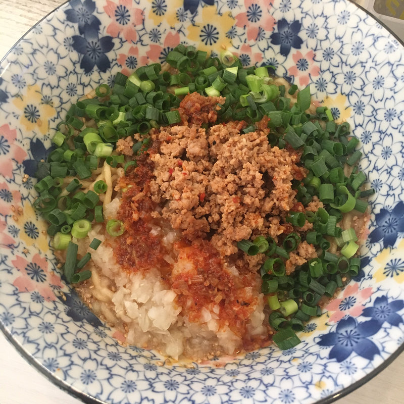 限定麺 汁なし坦々麺(ライス付き)(ざいとん )