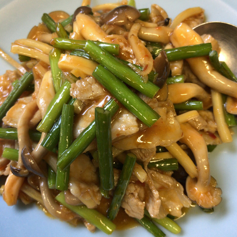 ニンニクの芽炒め(みんみん （珉珉）)