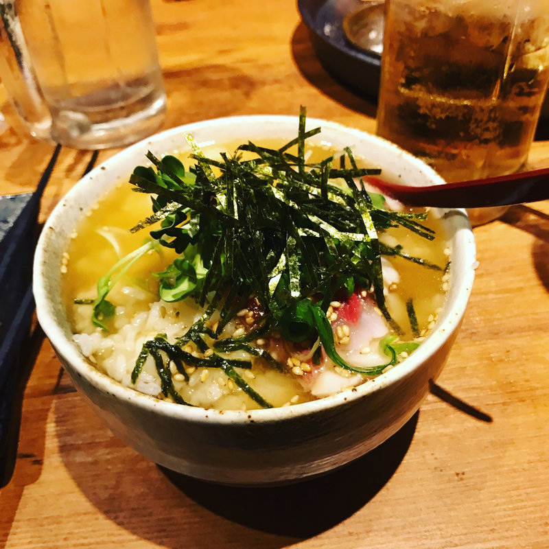 ごま勘八茶漬け(薩摩地鶏と個室居酒屋 藁火 新宿店)