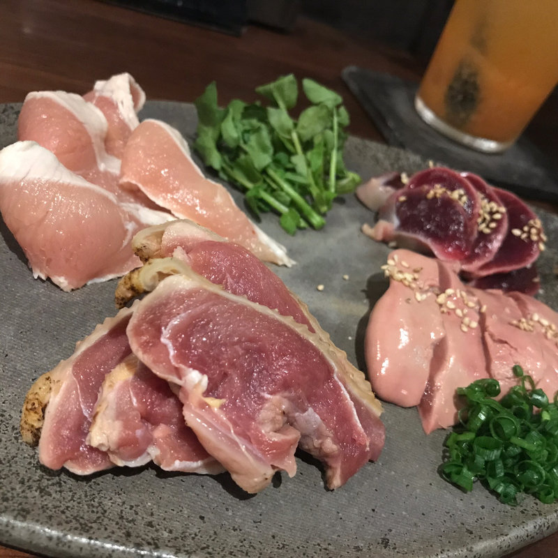 鳥刺し盛り合わせ(ももんじ屋 )