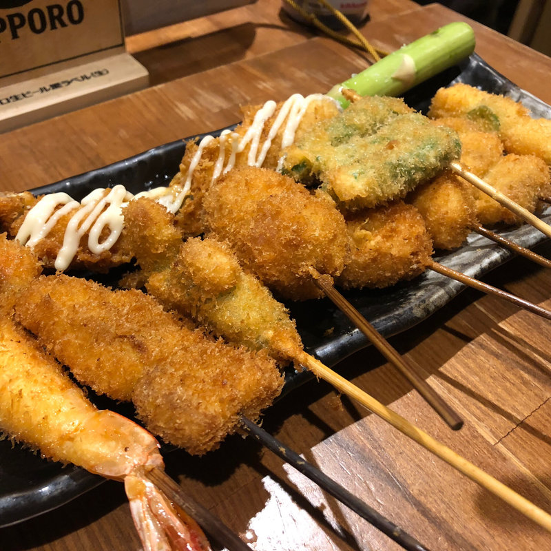 串揚げ10本盛り(串揚げ酒場 日暮里ただいま)