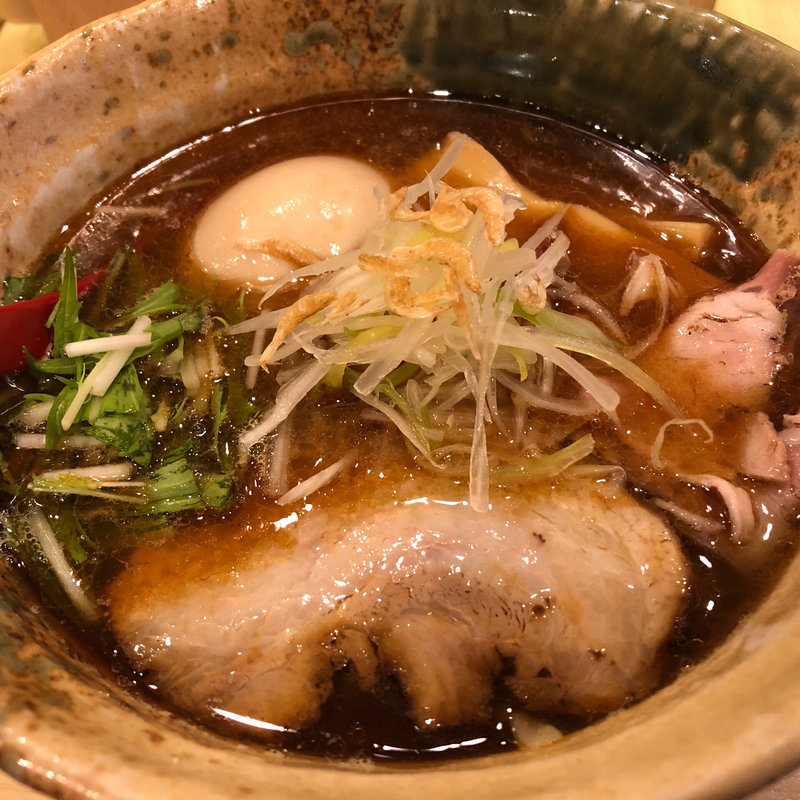 味玉入り 焼きあご塩ラーメン(焼きあご塩らー麺 たかはし 渋谷店)