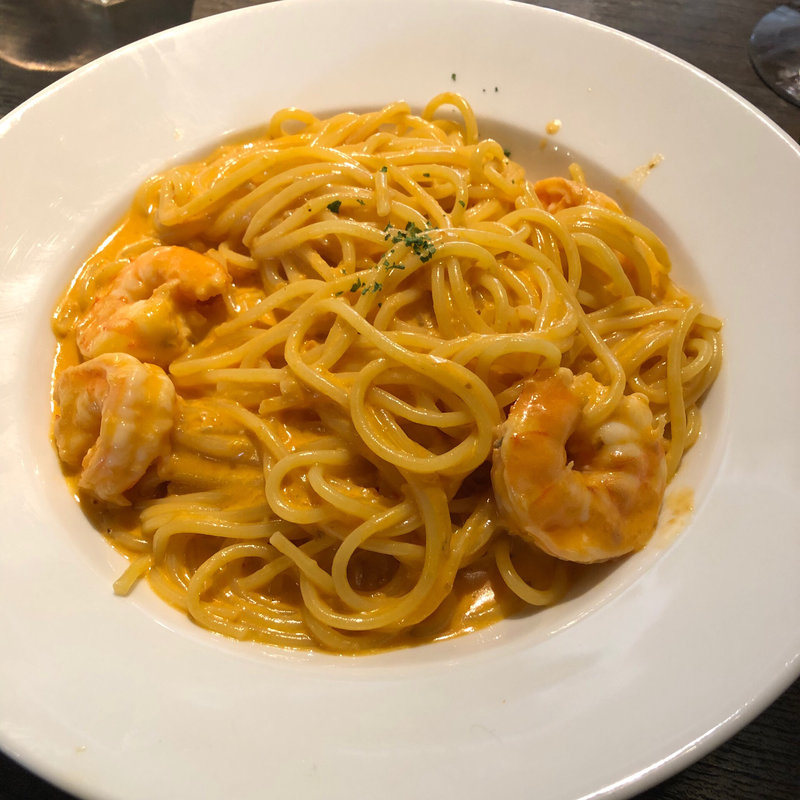 海老のトマトクリームパスタ(洋麺バルPastaBA )