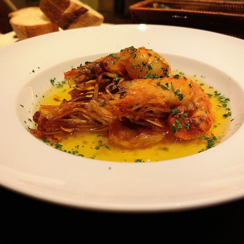 天使のエビのアヒージョ(OLLO)