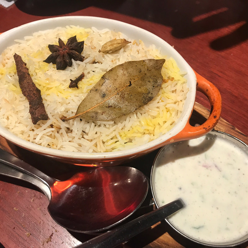 ハイデラバード風骨付きマトンビリヤニ（夜）(エリックサウスマサラダイナー)