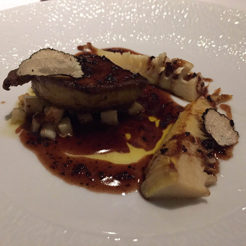 フォワグラと筍のポワレ ベルグー・ソース(ルメルシマン オカモト)