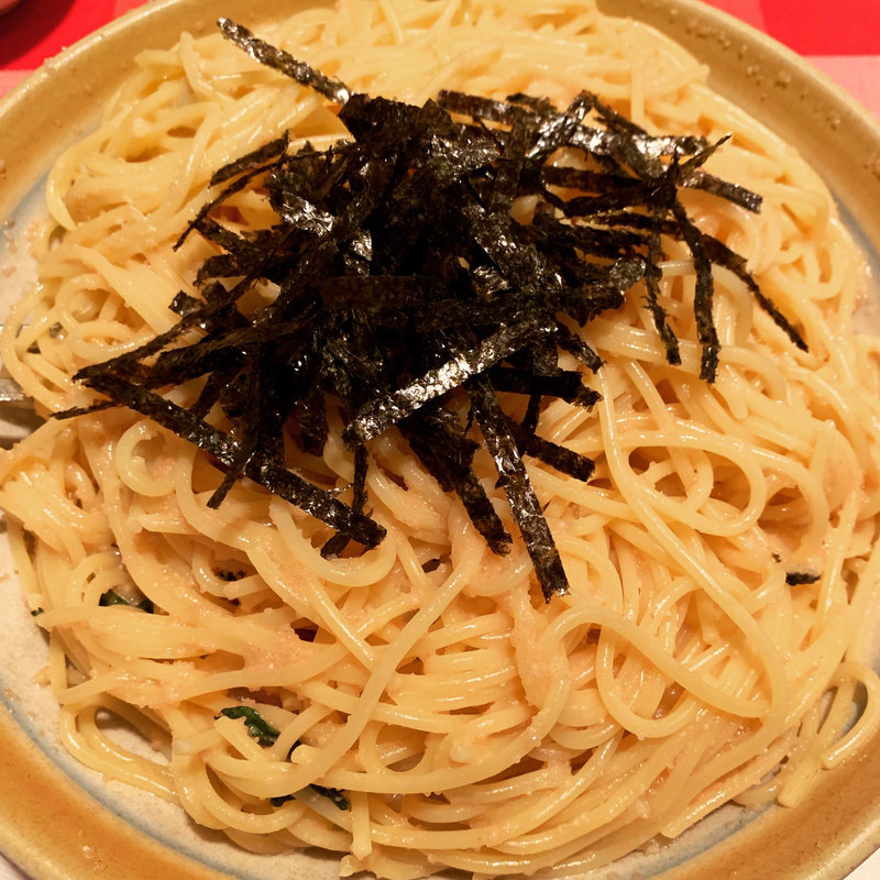 青じそとタラコパスタ 大(イタリア食堂 マンマミーア)