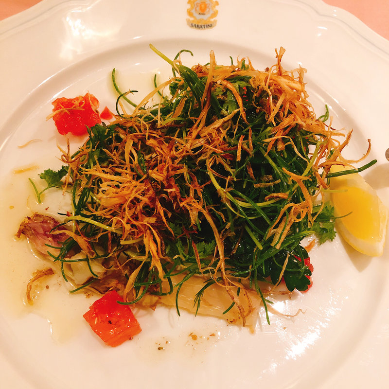 鯛のソテー香草仕立て(サバティーニ)