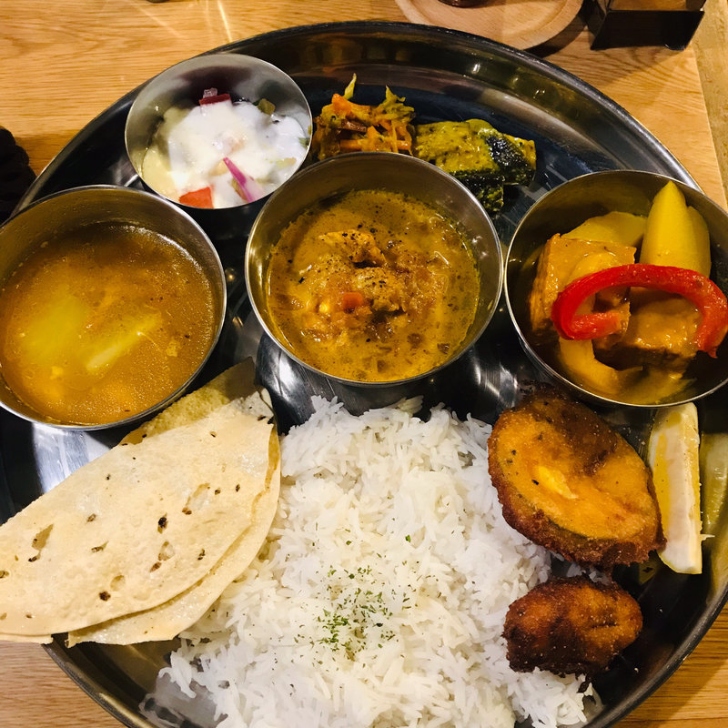 夜の定食メニュー(スパイスカレーまるせ )