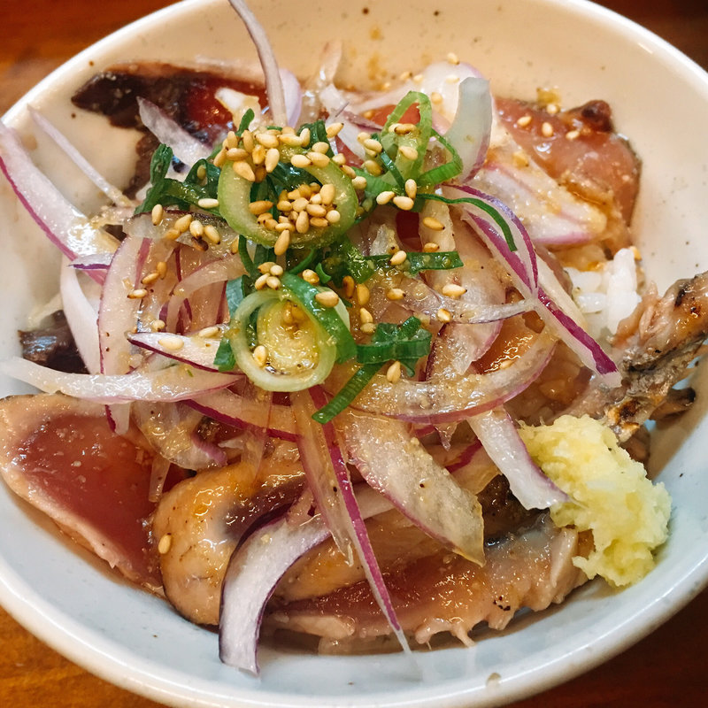 ランチサービス　かつおタタキ丼(らーめん かつお拳 )