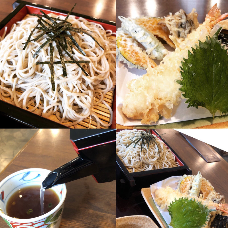 天ざる（冷たいそば）(そば処 湯桶庵)