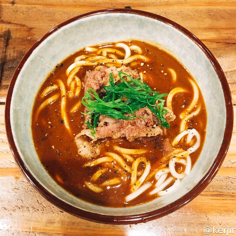 牛しぐれカレーUDON(麺屋坂本01)