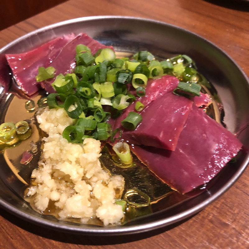 ハツ刺し(元祖台湾もつ鍋 仁 栄店)