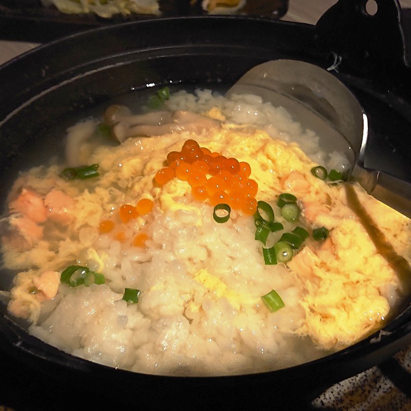 鮭とイクラの海鮮親子雑炊(星夜の宴 川崎駅前店)